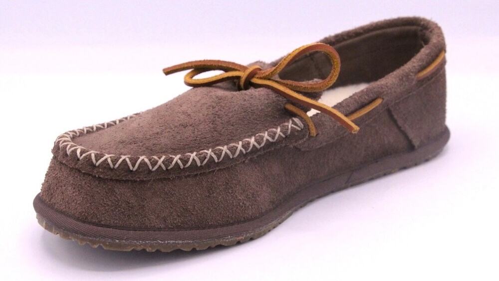 Manitobah Mukluks Cabin Loafer Shoes Cocoa Brown Suede Men's 13